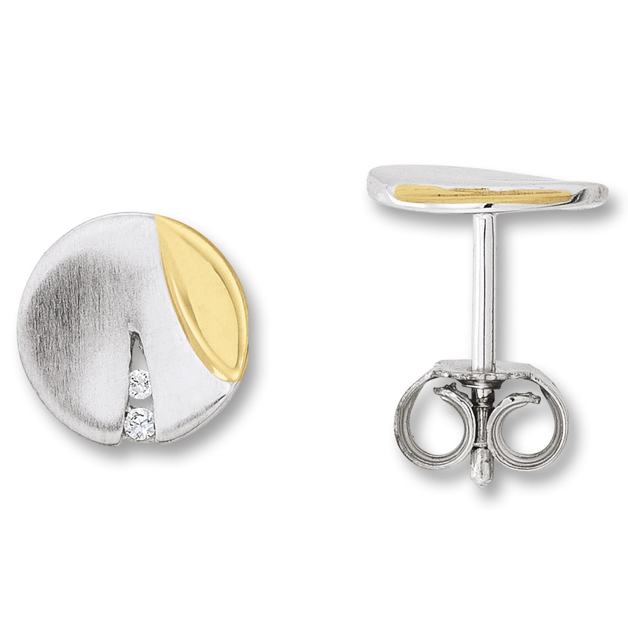 Paar Ohrhänger ONE ELEMENT "Zirkonia Ohrringe Ohrstecker aus 925 Silber", silber, Ohrringe, Damen, Damen,mit Zirkonia, Silber 925 (Sterlingsilber), Symbolische Note – harmonisch gestaltet mit Liebe zum Detail