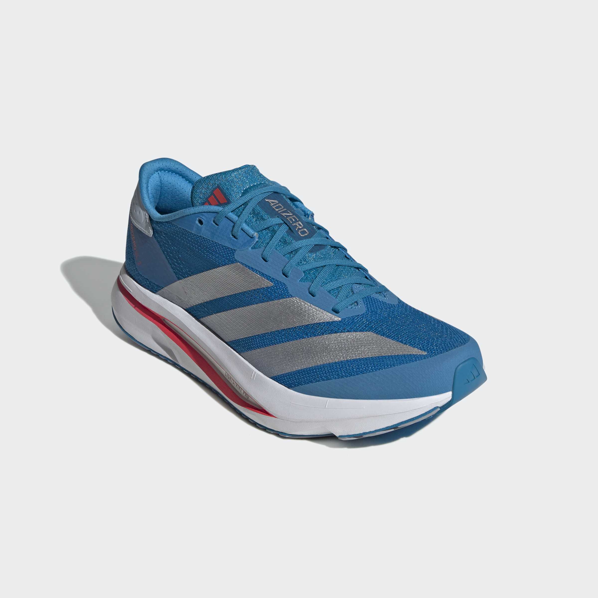 Laufschuh ADIDAS PERFORMANCE "ADIZERO SL 2", Damen, Gr. 42, solar blau, silber metallic, schwarz solar blau, Textil, Schuhe Laufschuh, mit Lightstrike-Sohle Image
