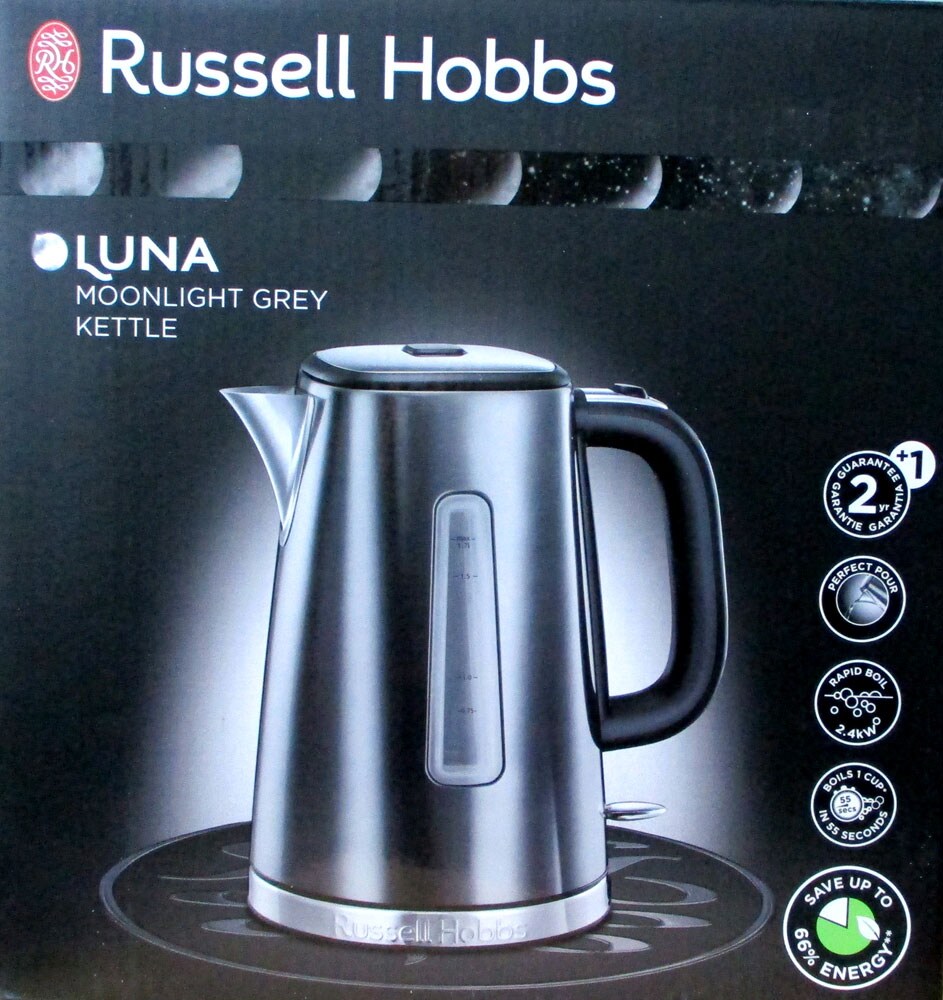 Russell Hobbs 23211-70 Luna Moonlight Grey Wasserkocher 1,7l 2400W Edelstahl Image