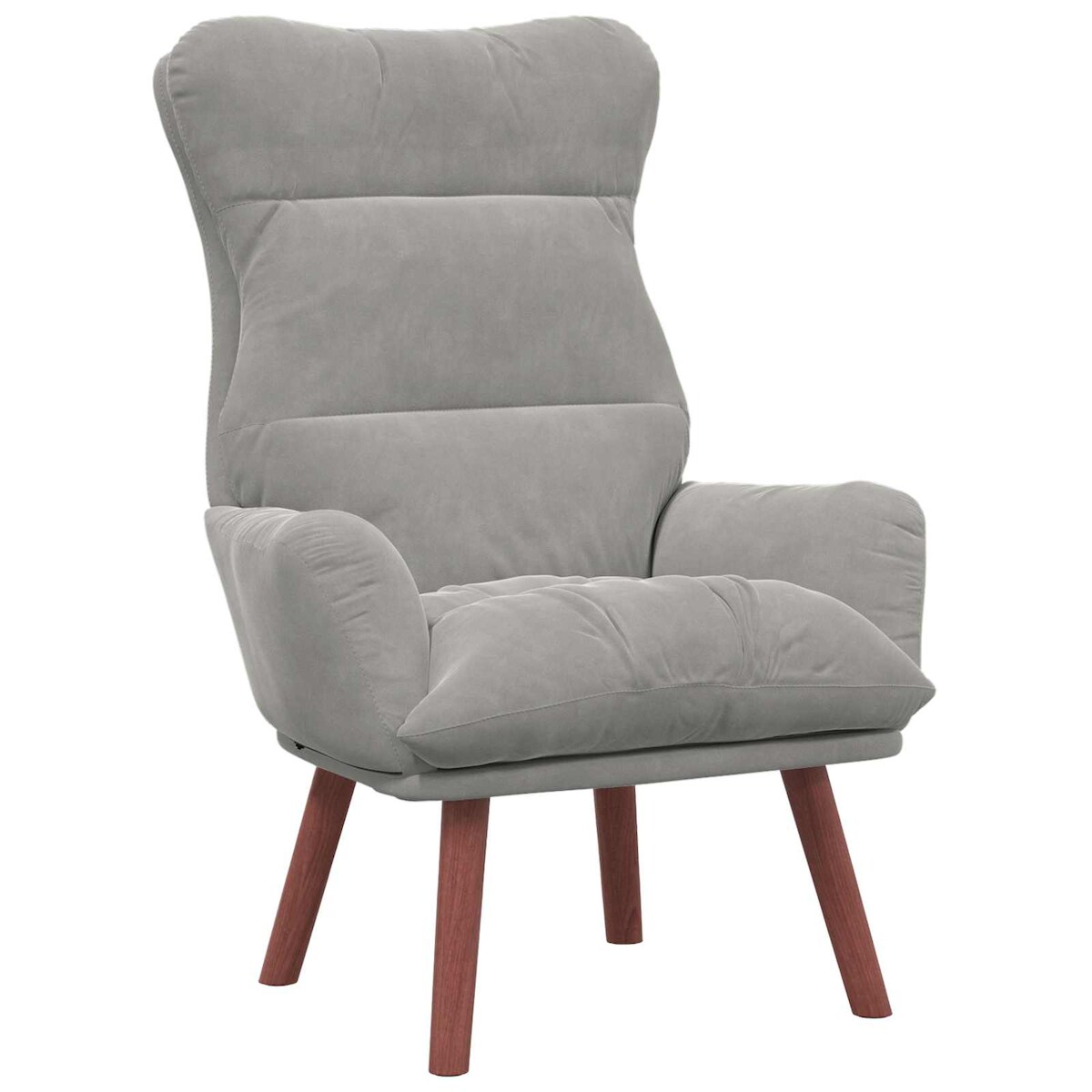 vidaXL Sessel Hellgrau 69 x 74 x 93 cm Samt Image