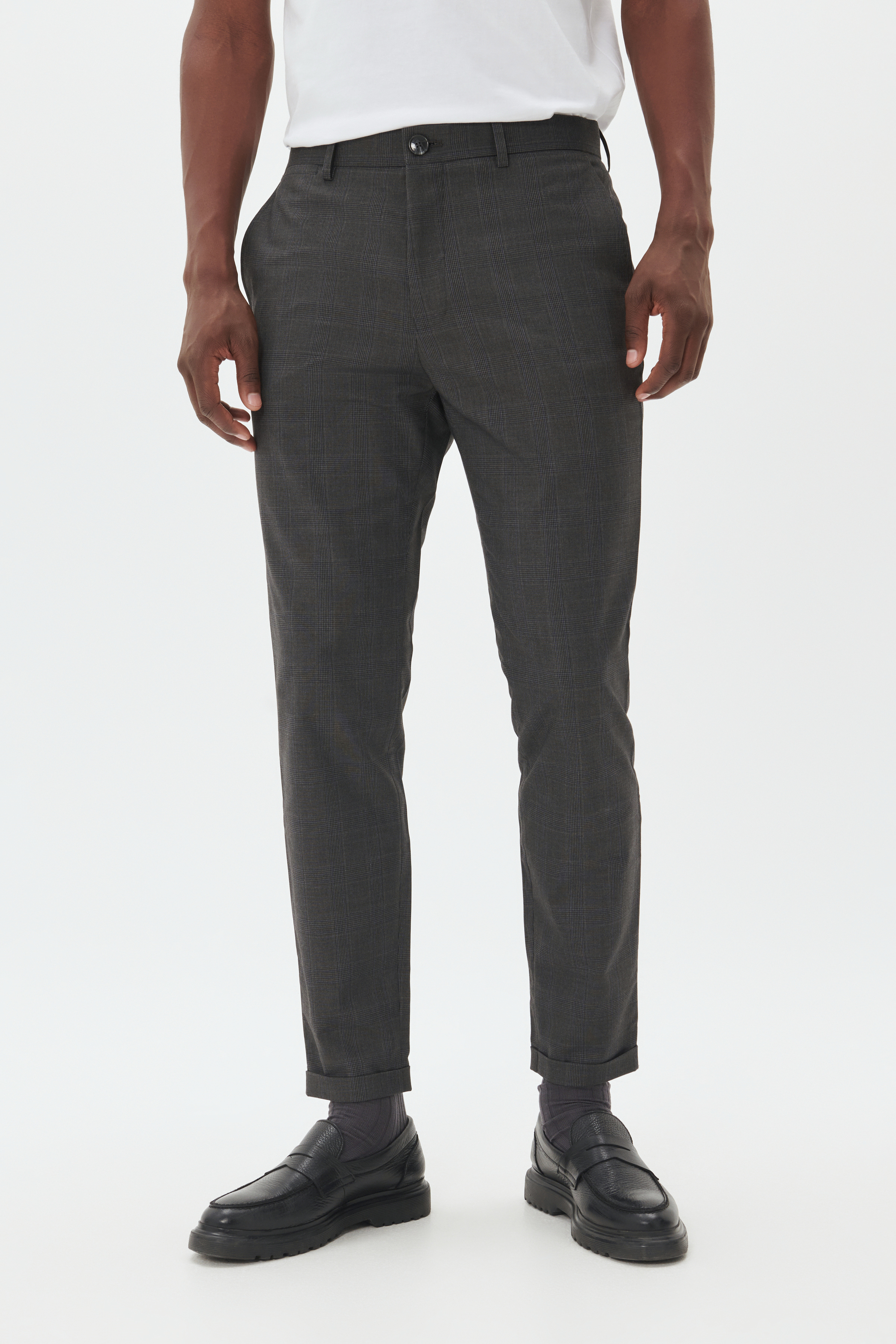 Casual Hose Gerade Passform melange Image