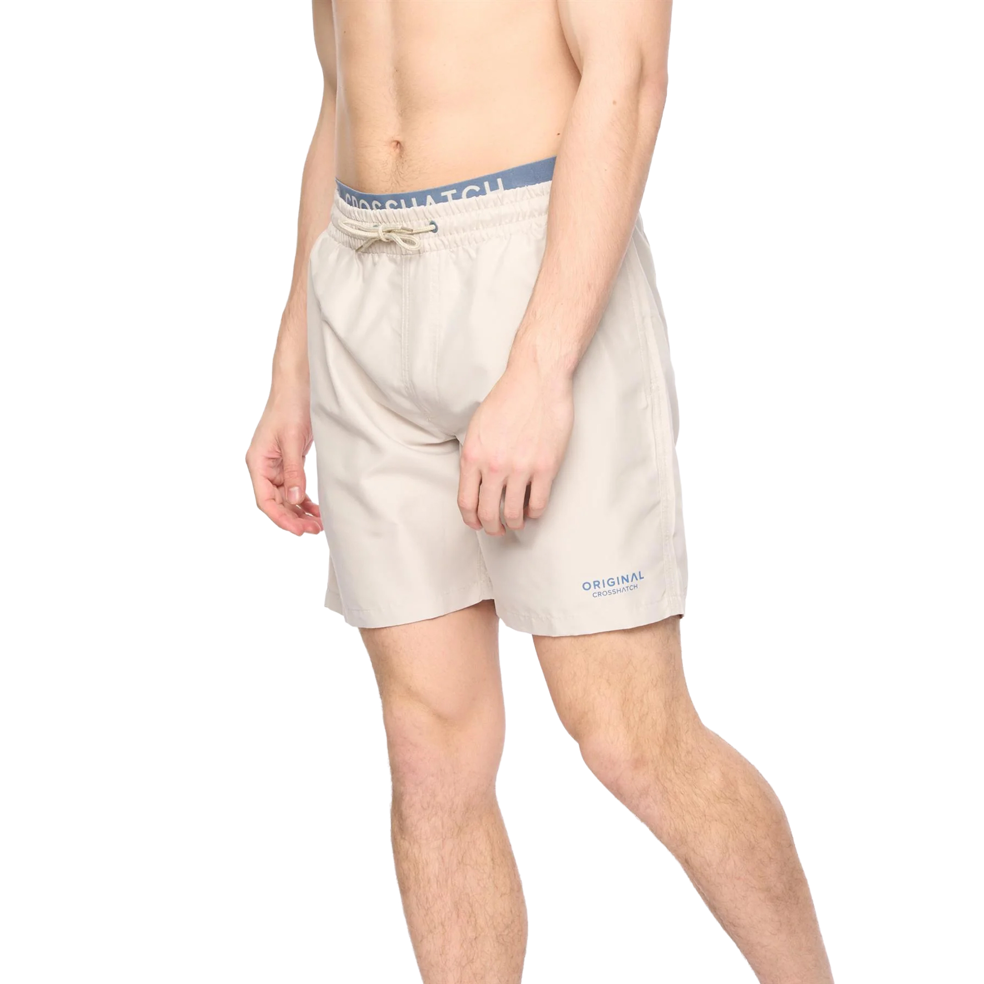 Crosshatch - "Rembrants" Badeshorts für Herren (Helles Steingrau) Image