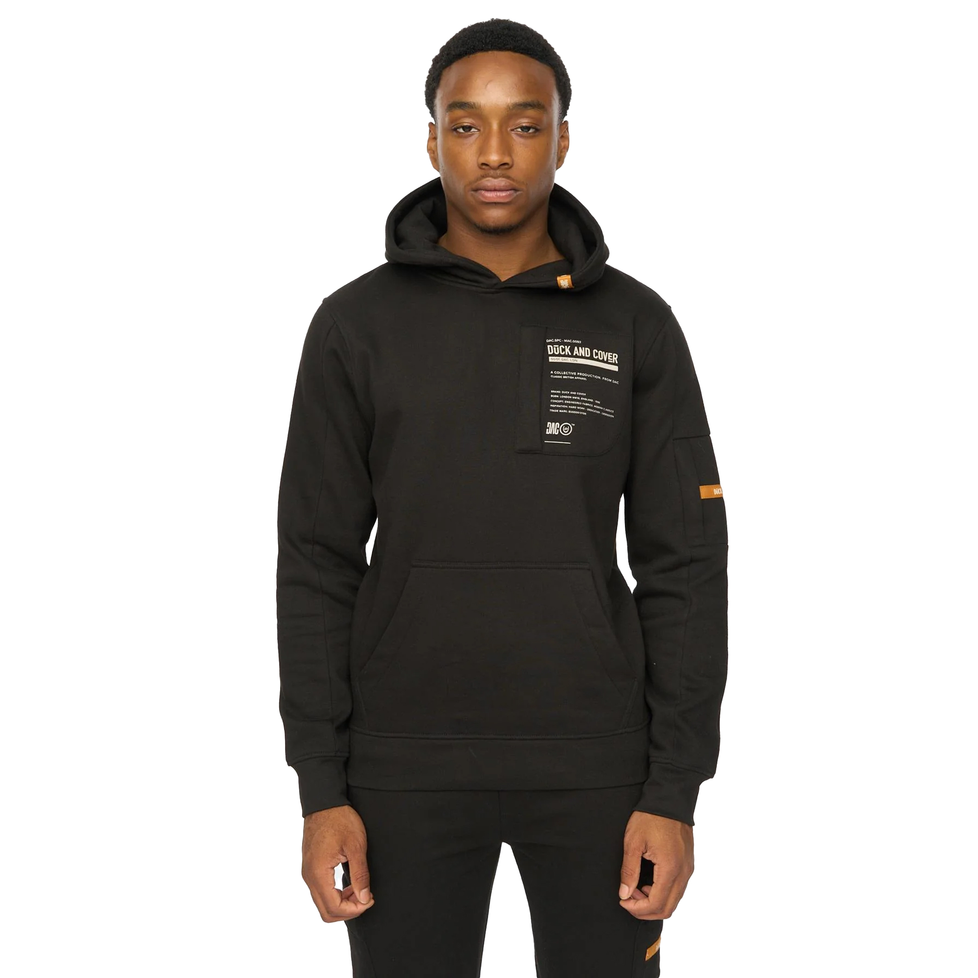 Duck and Cover - "Adamsberg" Kapuzenpullover für Herren (Schwarz) Image
