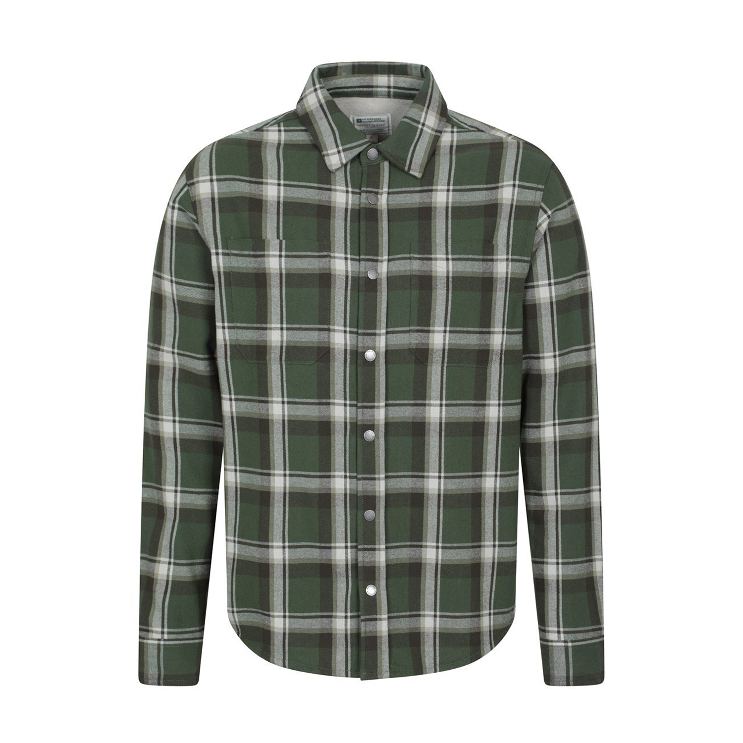 Mountain Warehouse - "Sandalwood" Hemd für Herren, Mit Vlies gefüttert, Langärmlig (Khakigrün) Image