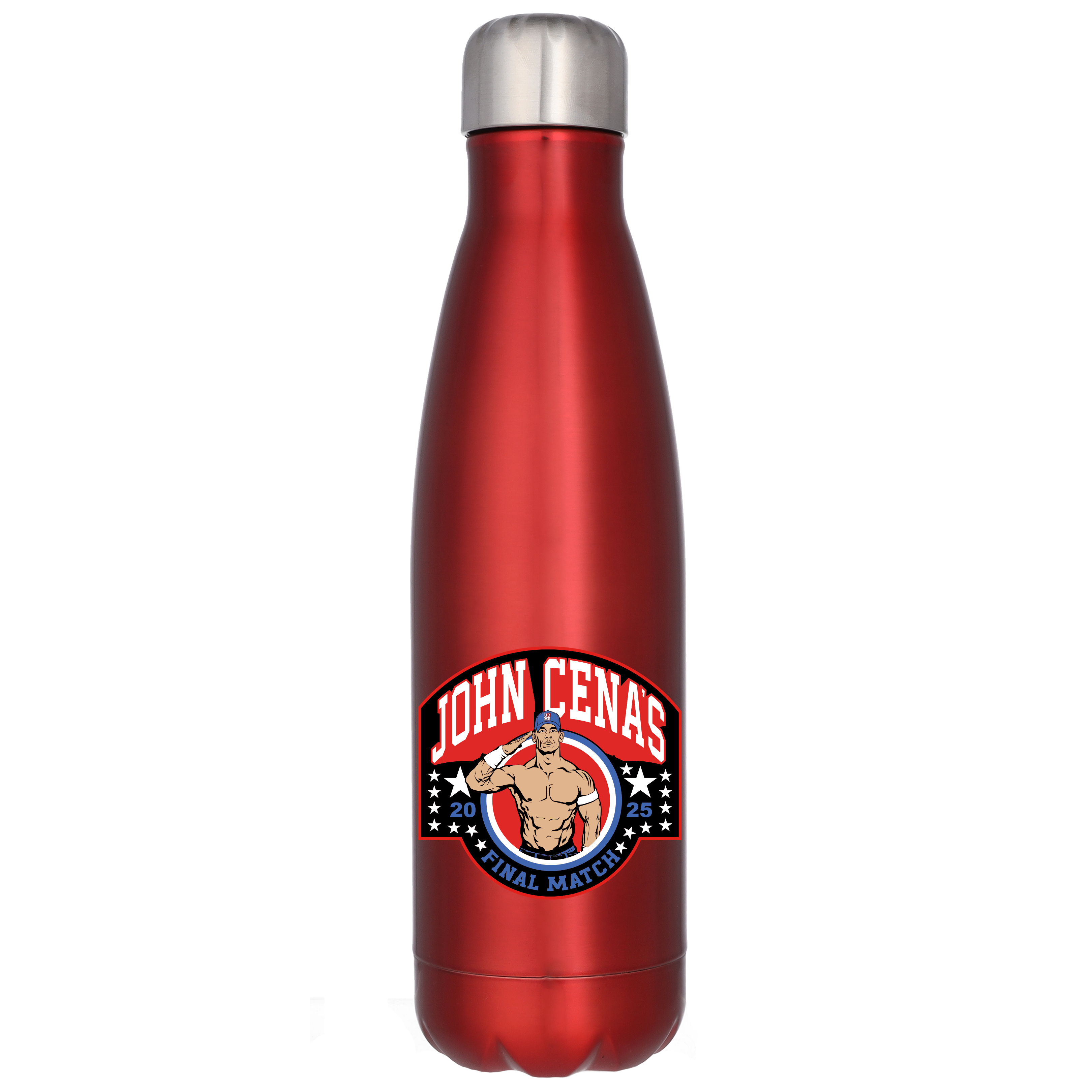 Edelstahl-Trinkflasche 500 ml „John Cena Final Match“ – Rot Image