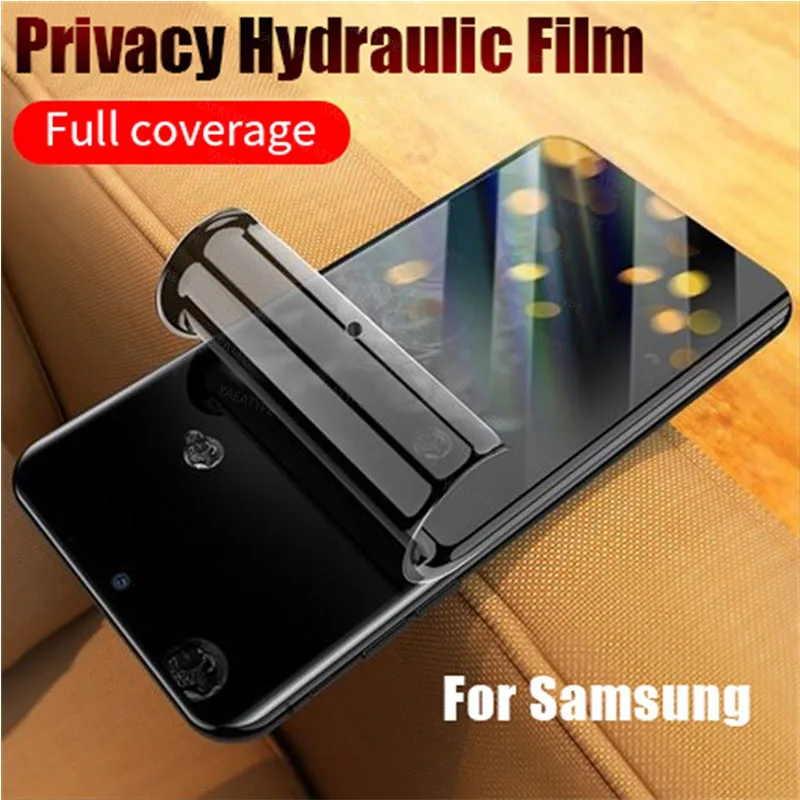 3 Stück Privatsphäre Hydrogel Film für Samsung Galaxy S25 S24 S23 S22 Ultra Plus FE Displayschutzfolie ohne Fingerabdruck-Entriegelung Image
