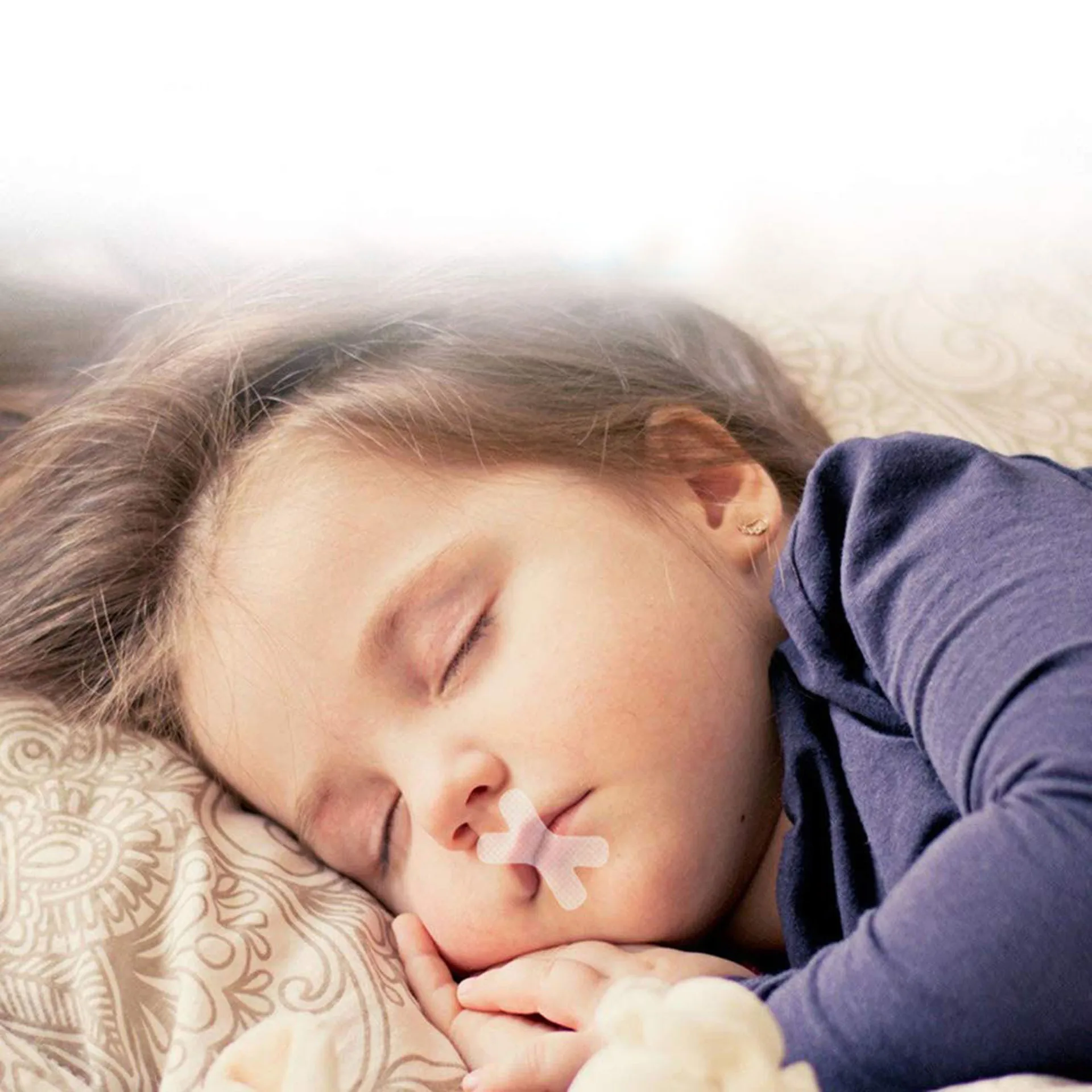 Mundband zum Schlafen, verhindert das Atmen des offenen Mundes, Patch-Schutzaufkleber zur Verbesserung des Nachtschlafs Image