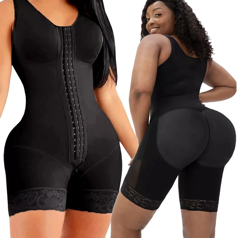 Frauen Bodyshaper Fajas Colombianas Reductoras Y Moldeadoras Post Chirurgie Shapewear Kompression Abnehmen Gürtel Flachen Bauch Image