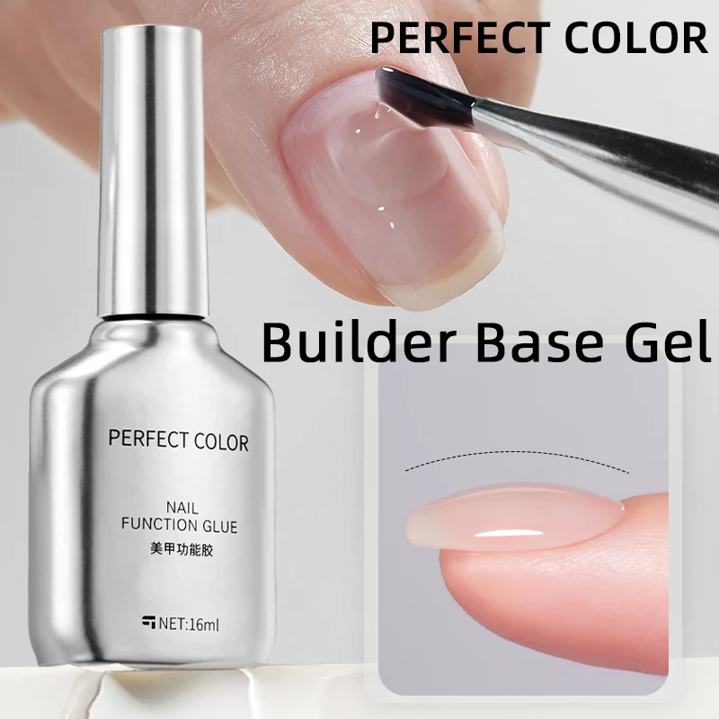 PERFEKTE FARBE 2PCS/1PC 16ml Builder Basis Gel Klar Builder Gel Für Nägel Verdickung Nagel Builder stärker Gel Verbesserung Image