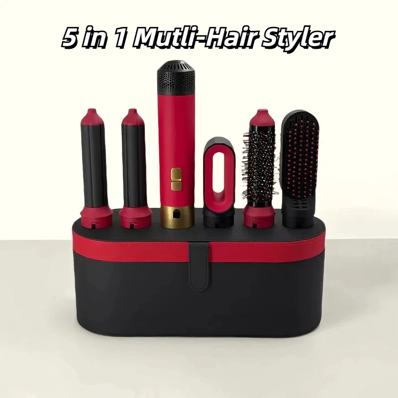 Professioneller 5-in-1-Haarstyler mit hoher Geschwindigkeit, elektrische Styling-Werkzeuge, Lockenwickler, Föhn, Haarglättung, Heißluftbürste Image
