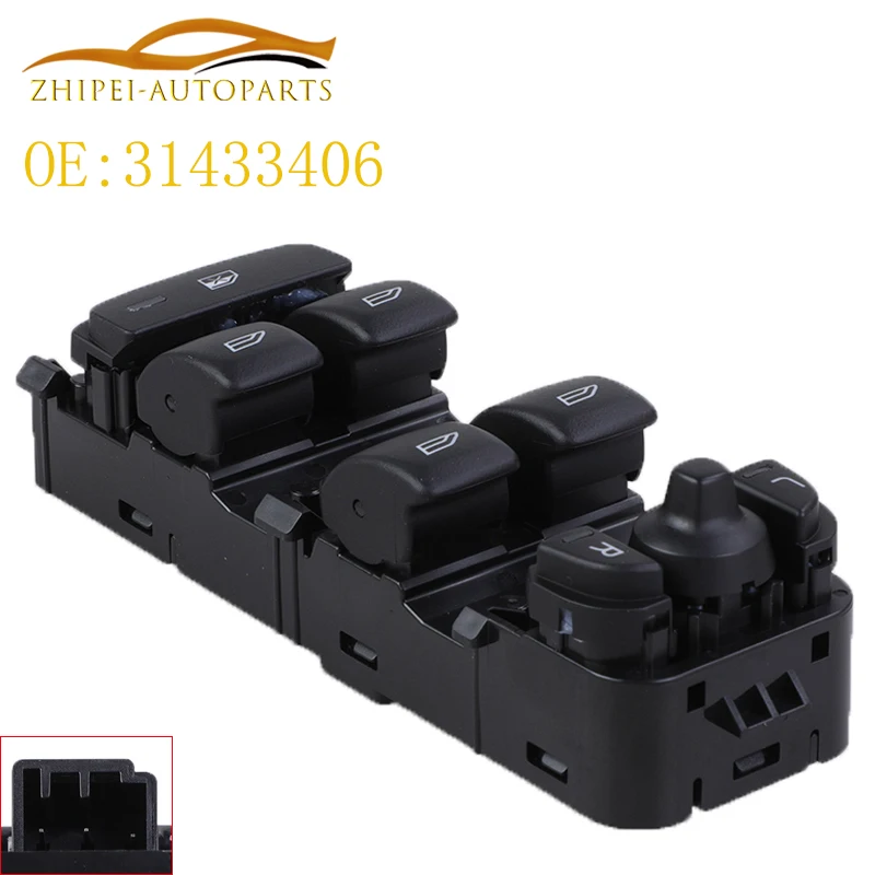 31433406 Power Master Fahrer Fenster Glass teuerung Hubsc halter Auto für Volvo xc90 xc60 v90 v60 s90 Image