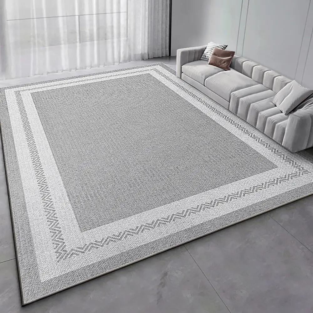 Wohnzimmerteppich, leicht, luxuriös, einfach, großer Couchtisch, Bodenmatte, Sofa, Schlafzimmer, Nachttisch, Premium-Zimmer, ins Zuhause Image
