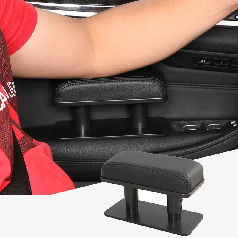 Universal Fahrzeug Armlehne Pad Rutschfeste Langlebig Einstellbare Armlehne Kissen Für Fahrzeug Fahren Hand Armlehne Pad Image