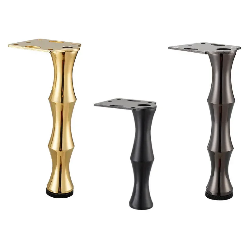 1Pcs 16/19cm Metall Möbel Beine Licht Luxus Sofa Beine Bambus Füße Nachttisch Beine Möbel Beine hause DIY Sofa Bein