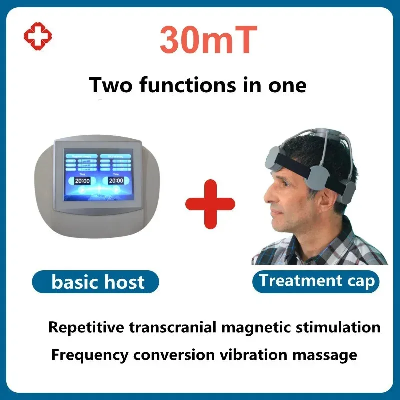 RTMS repetitiver transkranieller Magnetstimulator für Schlaganfall, Schlaflosigkeit, Depression, Angst, Schizophrenie, Autismus, HYPERaktivität Image