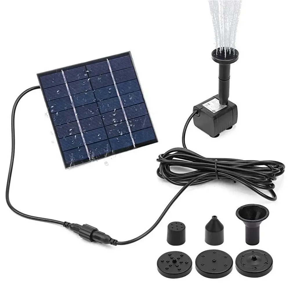 1,4 w Mini Solar brunnen pumpe Power Panel Kit Solar panel Wasserpumpe für Garten Pool Wasser brunnen Indoor Vogel bad Outdoor Image