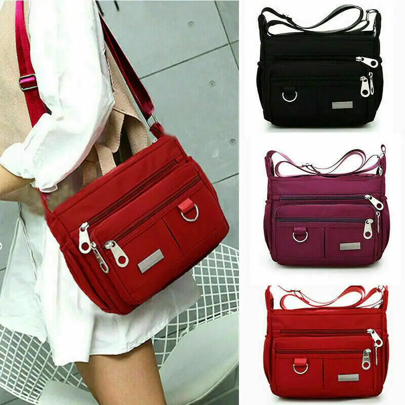 Borsa da donna borsa a tracolla Messenger borsa in Nylon impermeabile Oxford borsa a tracolla da donna portafoglio per ricevute aziendale multifunzionale