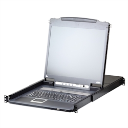 ATEN CL5708iM LCD KVM Switch Over IP, USB-PS/2,VGA , 8-Ports, UK-Layout Image