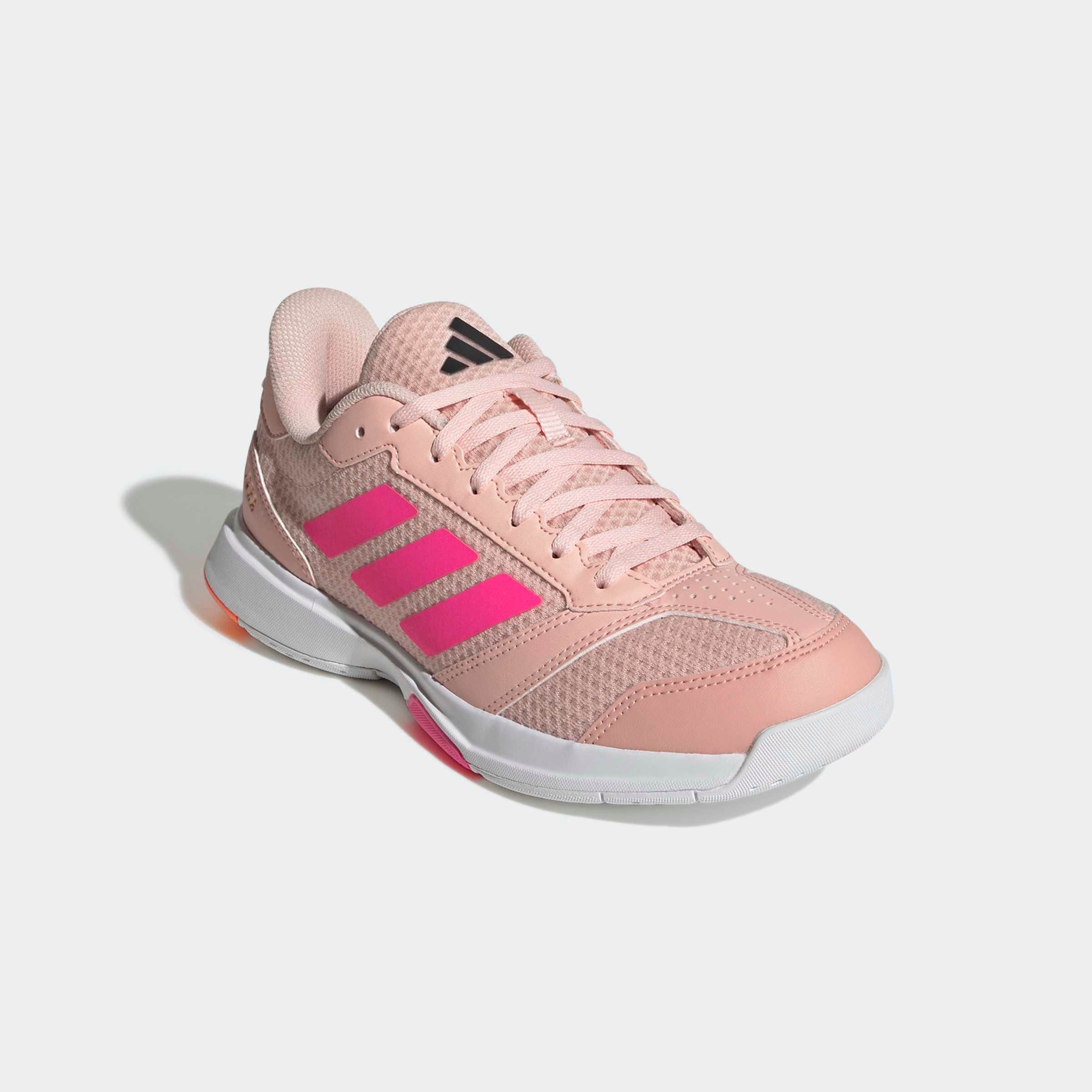 Hallenschuh ADIDAS PERFORMANCE "LIGRA 8 INDOOR", Damen, Gr. 42, blush pink, lucid pink, cloud weiß, Synthetik, Textil, Schuhe Hallenschuh, geeignet für jeden Hallensport