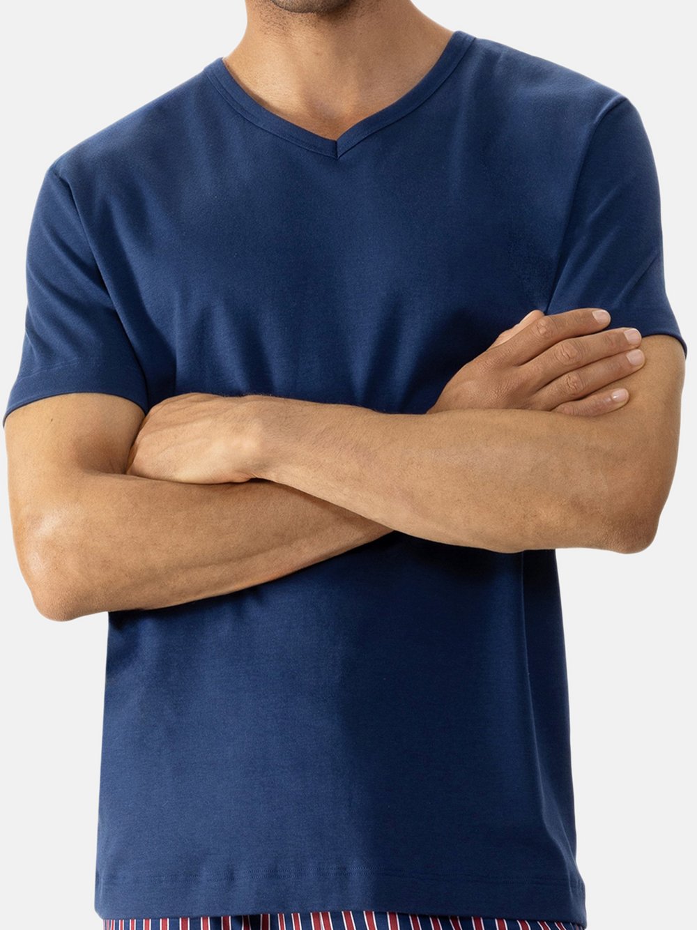 Mey Schlafanzug Oberteil Herren marine, XL Image