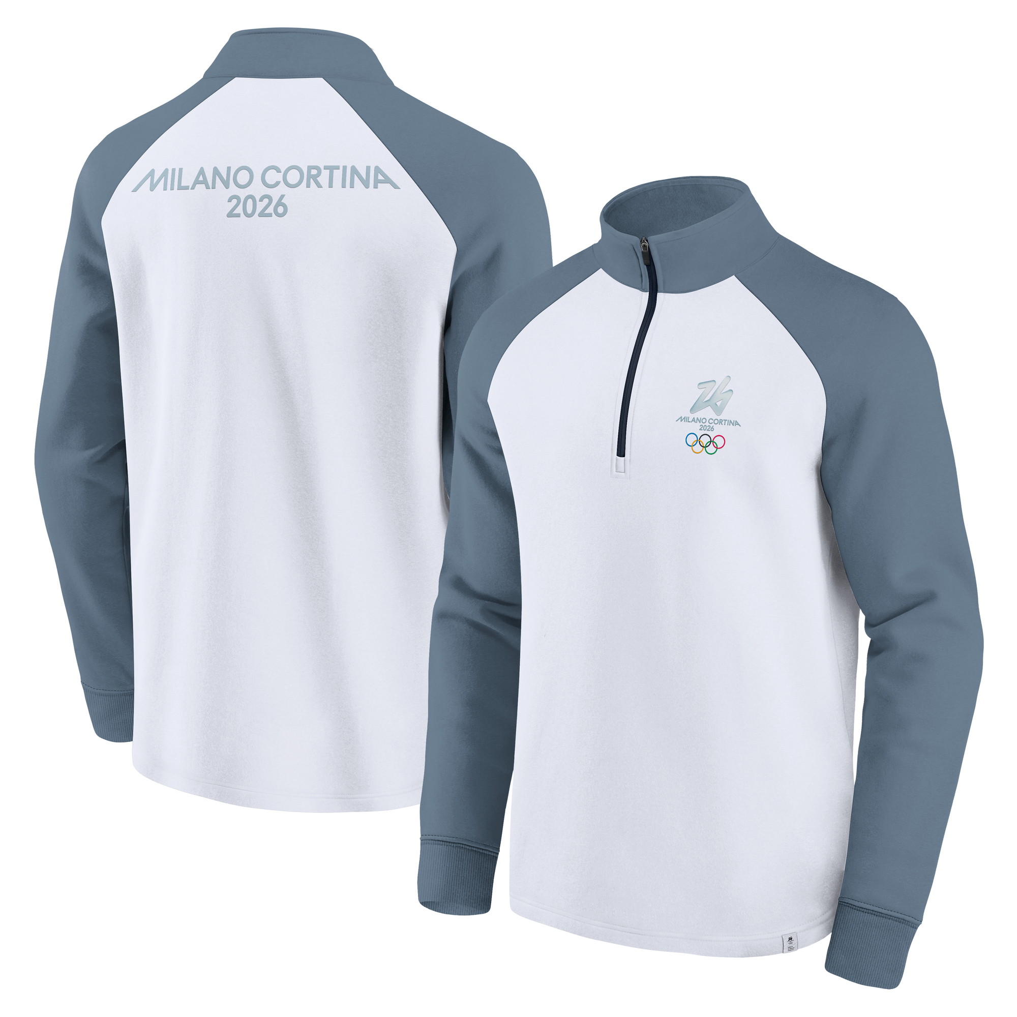 Fanatics Herrenjacke „Milano Cortina 2026 Winter Olympics Color Block Raglan Quarter-Zip“ in Weiß Image
