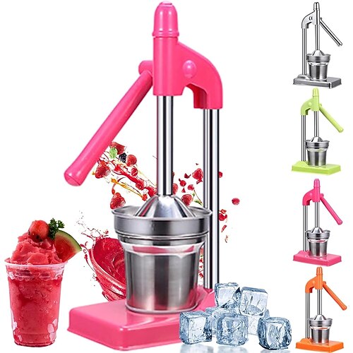 Handpresse aus Gusseisen, manuelle Zitronenpresse aus Edelstahl, robuste Tisch-Zitruspresse für frischen Limonaden- und Orangensaft, leicht zu reinigen, für Haushalt und Küche