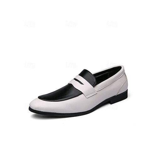 Rote und gelbe Herren-Slipper, auffälliges Design, ideale Hochzeitsschuhe für Gäste und Trauzeugen, stilvolles und bequemes formelles Schuhwerk Image