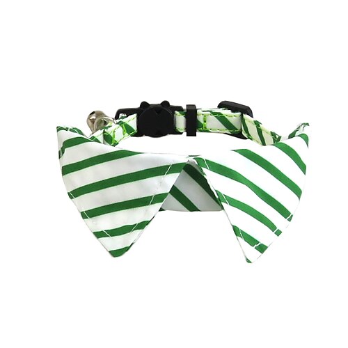 Hundehalsband zum St. Patrick's Day mit abnehmbarer, niedlicher Fliege, verstellbar, Größe L Image