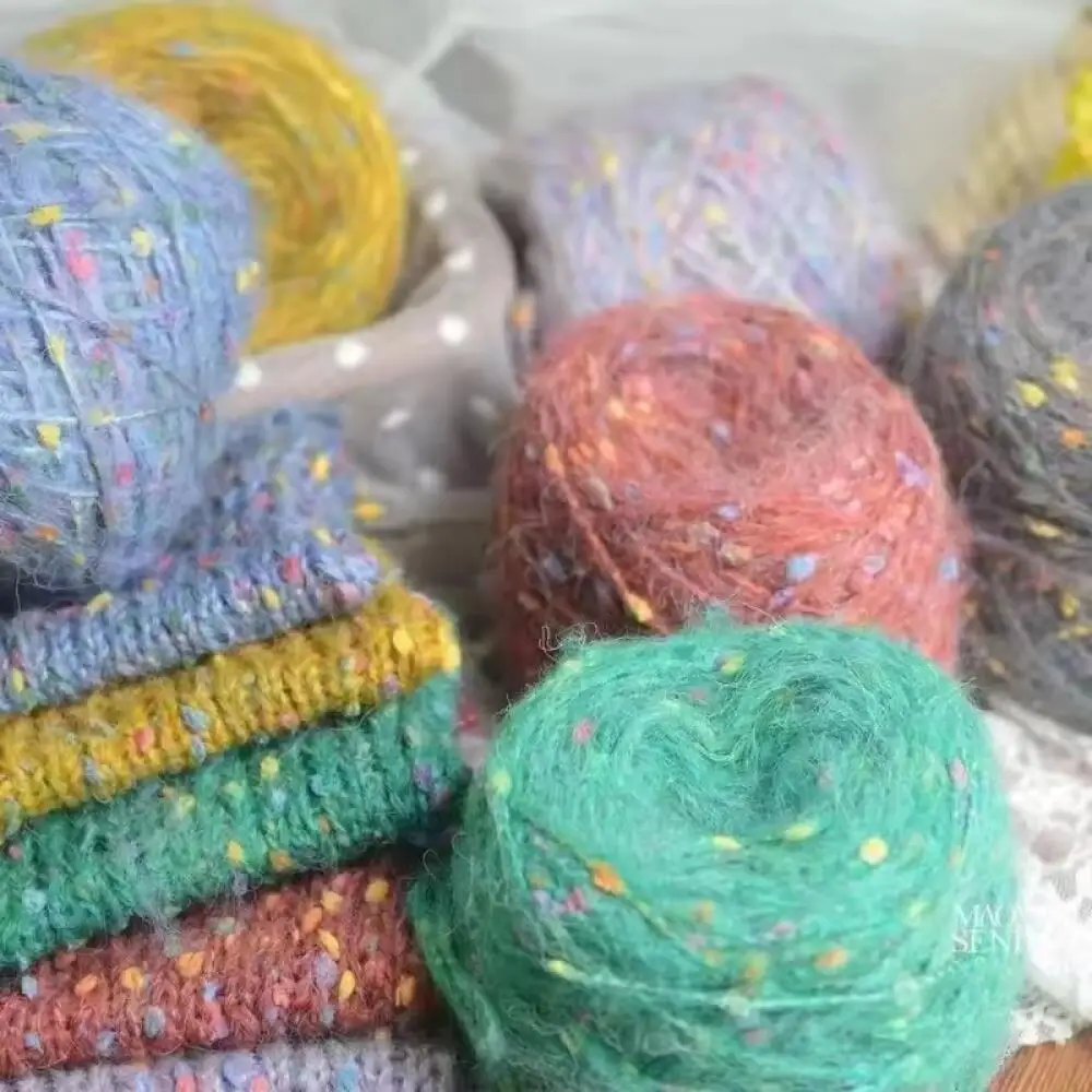 Superweiche Samtwolle, grobes Strickgarn, Materialpaket, handgewebtes Mütze, Schal, Kissen Image