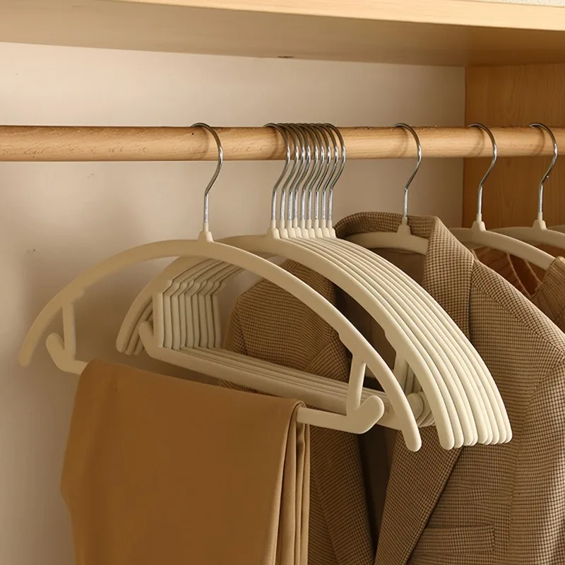 10PCS Haushalt rutschfeste Kleiderständer Kunststoff Kleidung hängen rutschfeste und nicht falloff für Bekleidungsgeschäft Display Kleiderständer