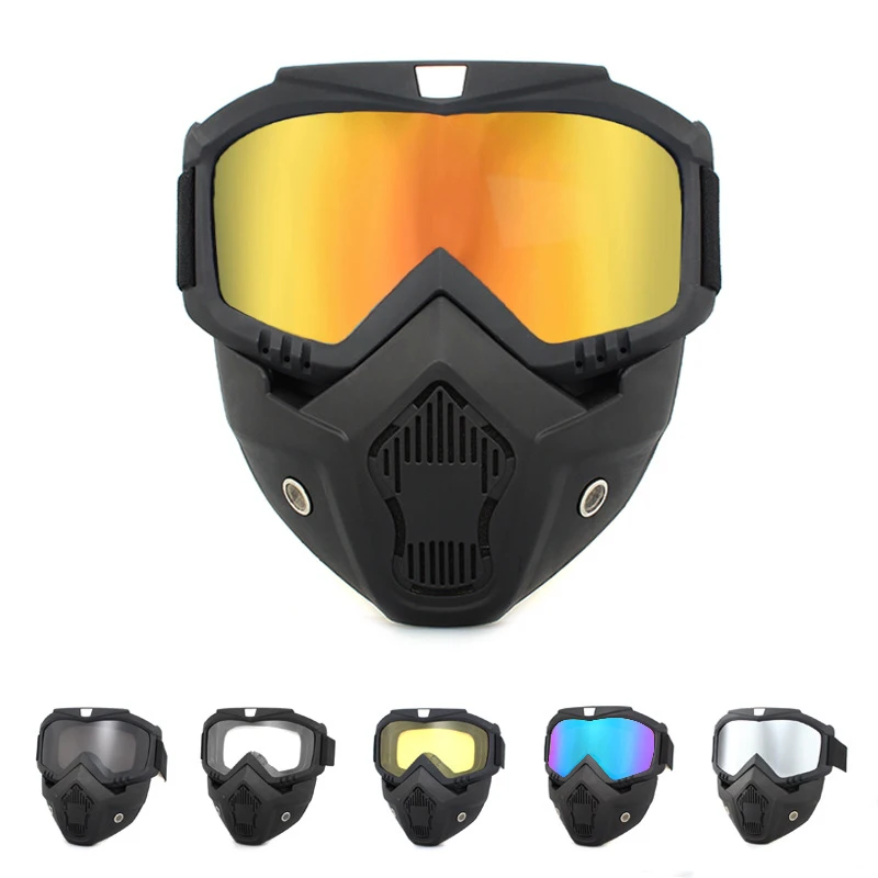 Sport all'aria aperta Maschera antivento Occhiali HD Occhiali da ciclismo Occhiali da snowboard Equitazione Motocross Occhiali da sole estivi con protezione UV