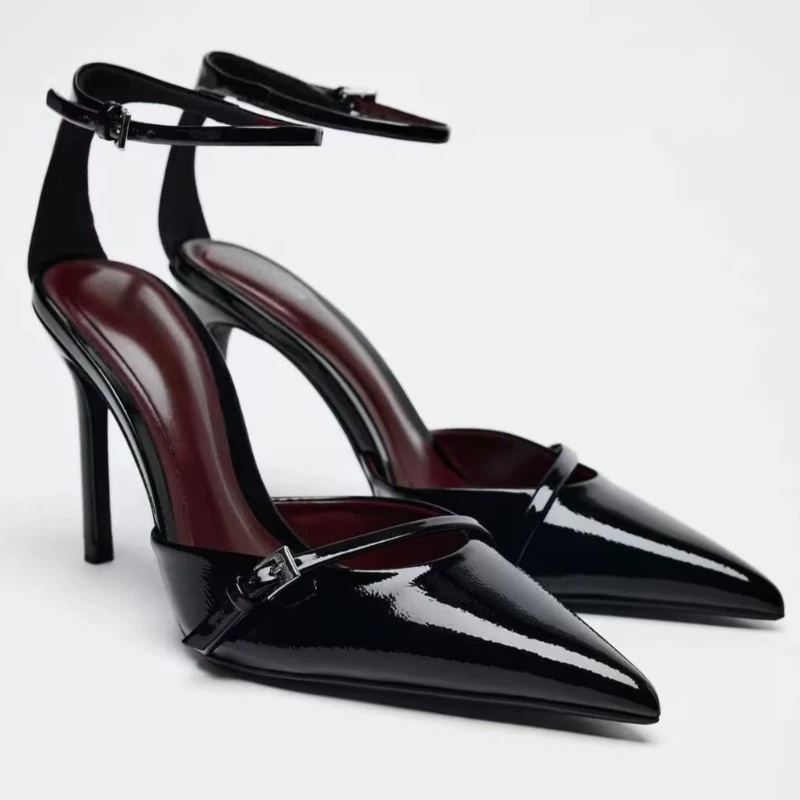 Frauen Sommer Neue Zwei-farbe PU Wasserdichte Leichte Flacher Mund High Heels 2025 Elegante Kleid Party Schuhe 35-42 größe