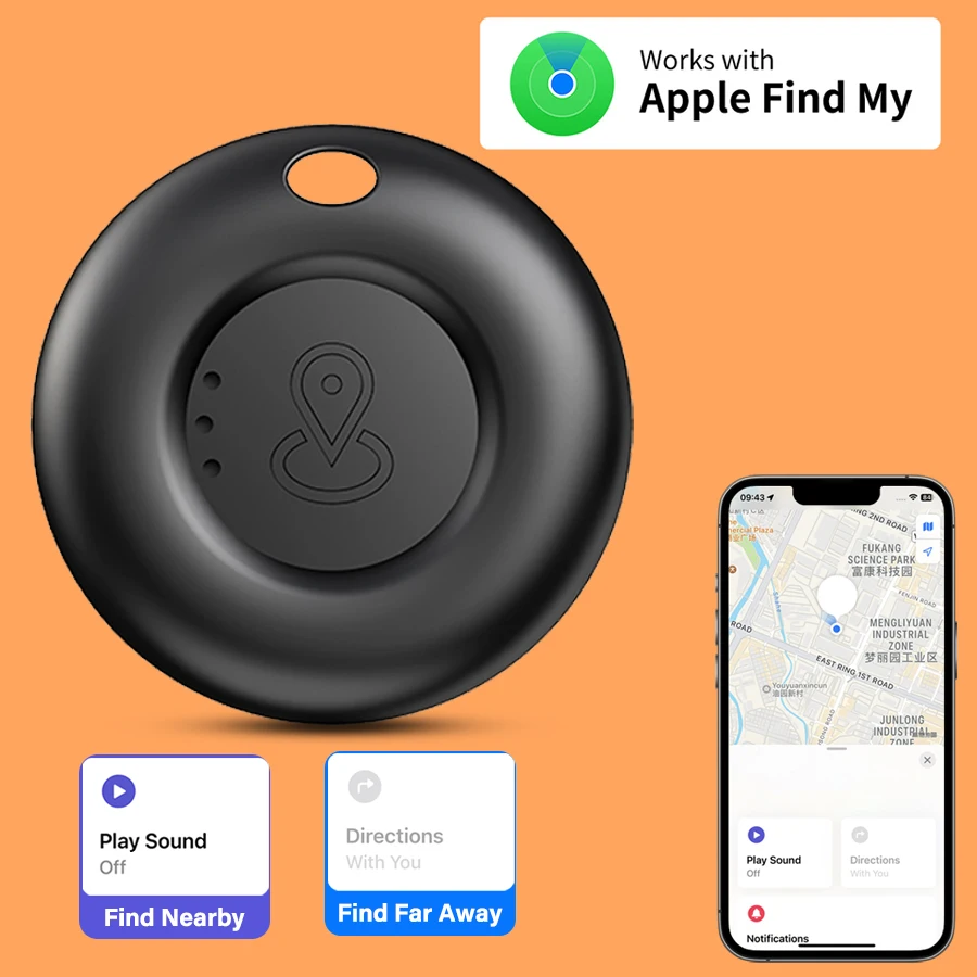 Bluetooth Smart Tag Mini Tracking Anti-Verlust-Erinnerungsgerät für Find My APP IOS Nur GPS-Positionierer Lange Standby-Zeit für Kinder-Haustierschlüssel Image