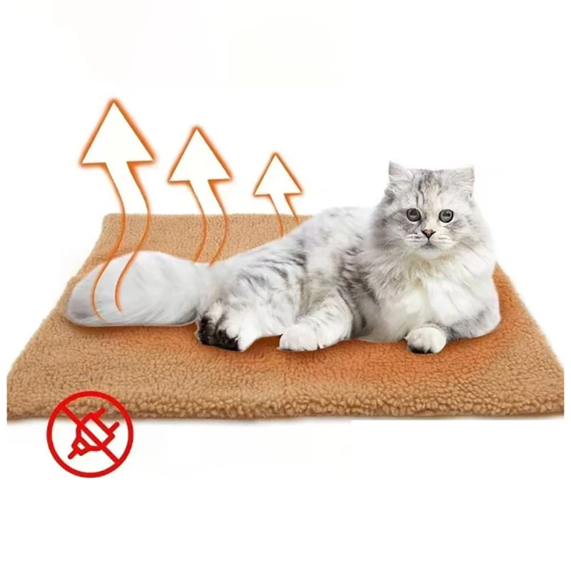 Selbsterhitzende Haustier-Pads, Decke, Welpen-Pad, warme Kissenmatte für Katzen, Hunde, waschbare Haustiere mit thermischem Körper, wärmebrennendem Kern-Pad Image