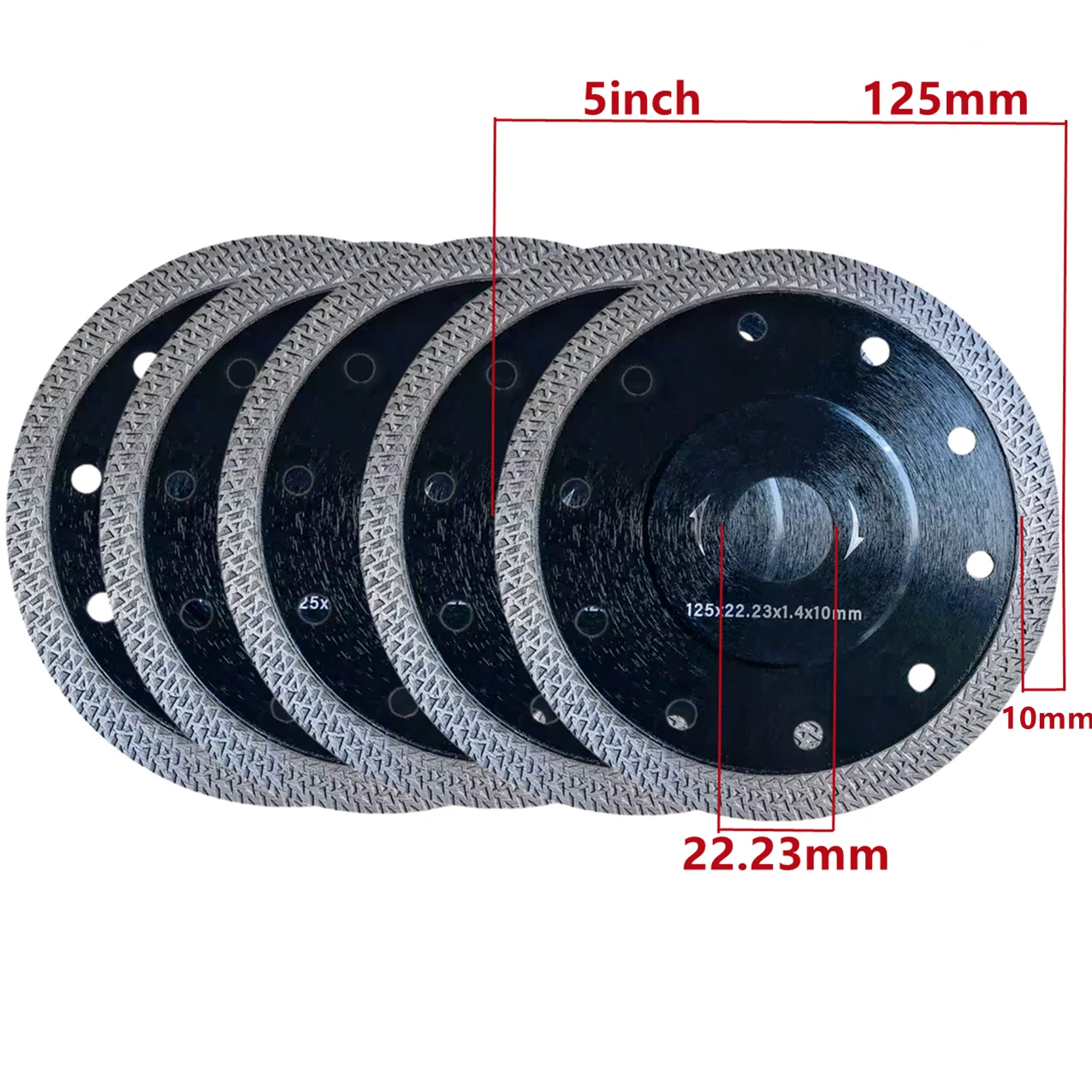 1pc Dia115/125mm K-typ Mesh Turbo Diamant Trennscheibe Marmor Granit Stein Fliesen Cutter Winkel Grinder sägeblatt Image