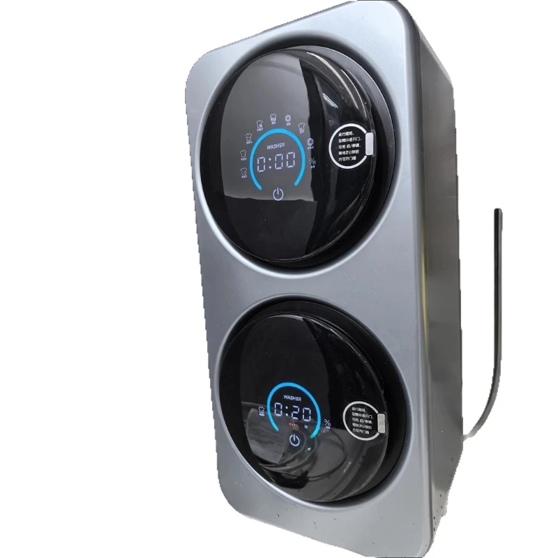 Neue Doppelkabinen-Unterwäschetrommelwaschmaschine, spezielle wandmontierte Reinigungs- und Trocknungsmaschine Image