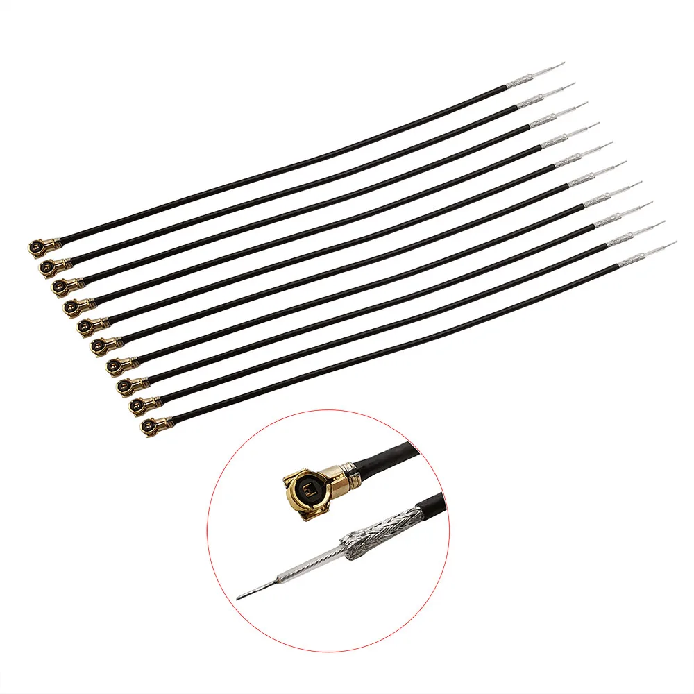 5 Stücke MHF4 VI IPX 0,81mm RF Pigtail Coax Jumper Kabel 4. OD Solder für PCI WIFI Karte Drahtlose Antenne Image