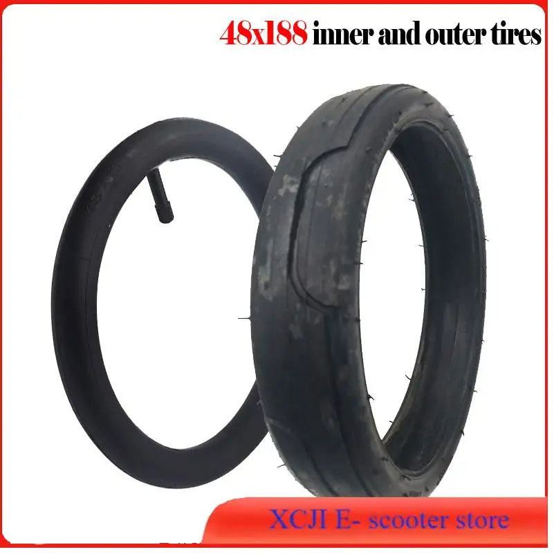 9 Zoll 48x188 Innenrohr Außenreifen 48*188 Luftreifen Für Kinder Dreirad Kinderwagen Trolley Zubehör Teile Image