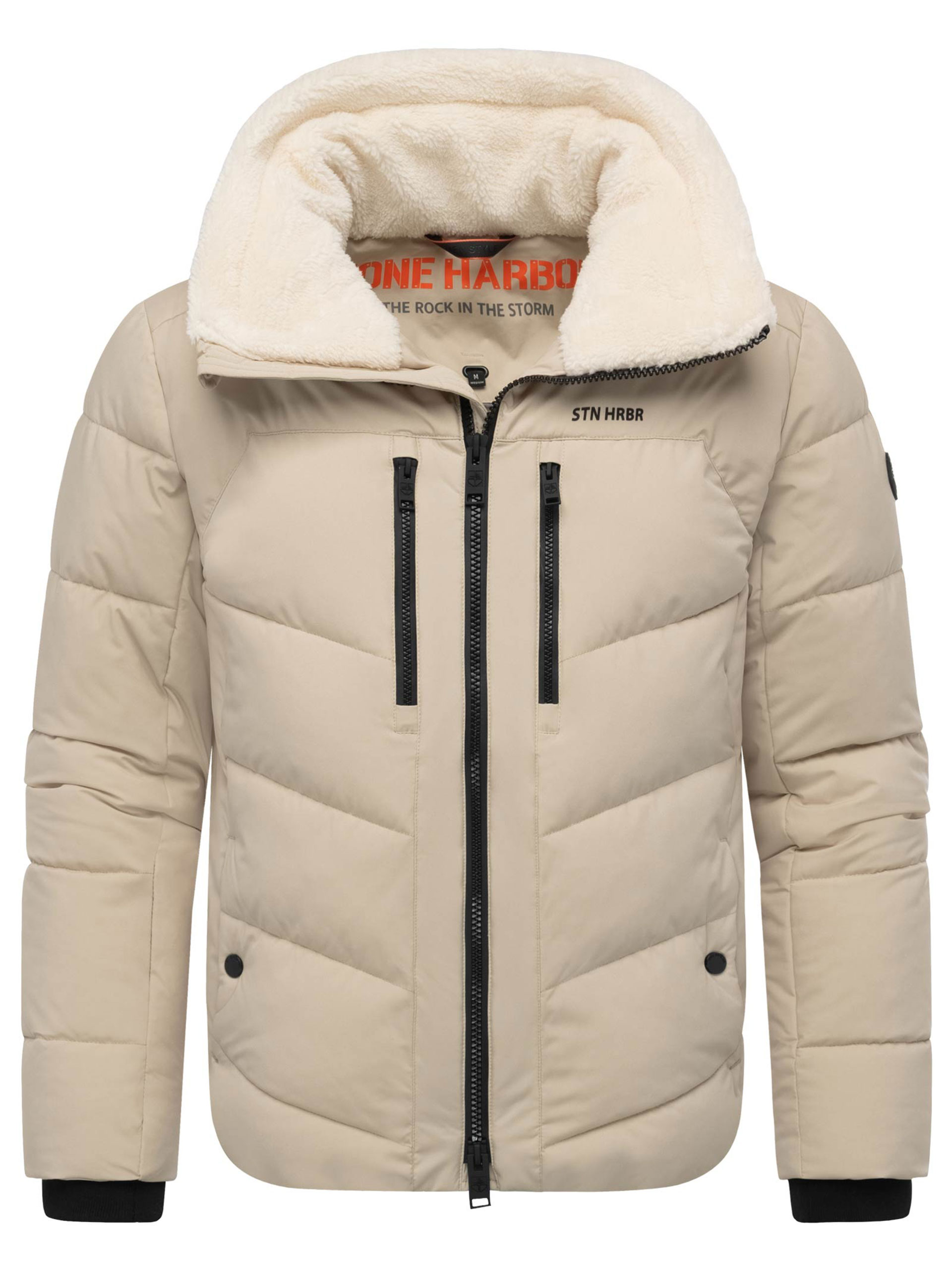 Stone Harbour Herren Steppjacke Ansello mit Teddyfleece-Kragen & Fleecefutter Image