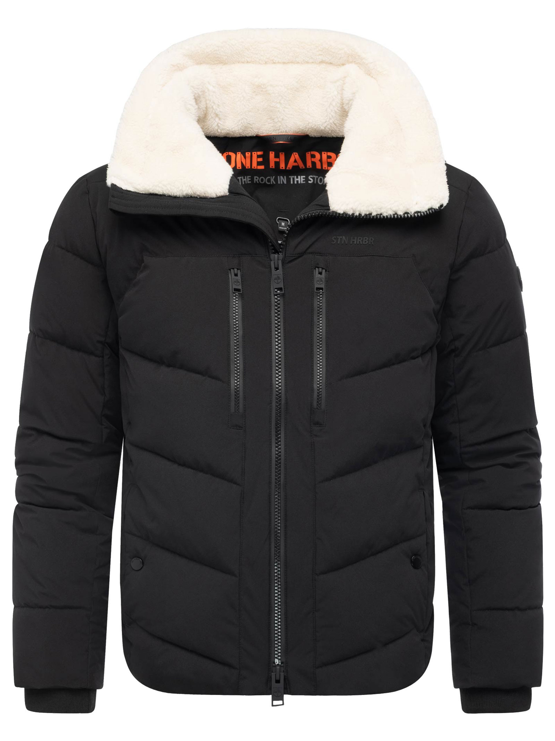 Stone Harbour Herren Steppjacke Ansello mit Teddyfleece-Kragen & Fleecefutter Image