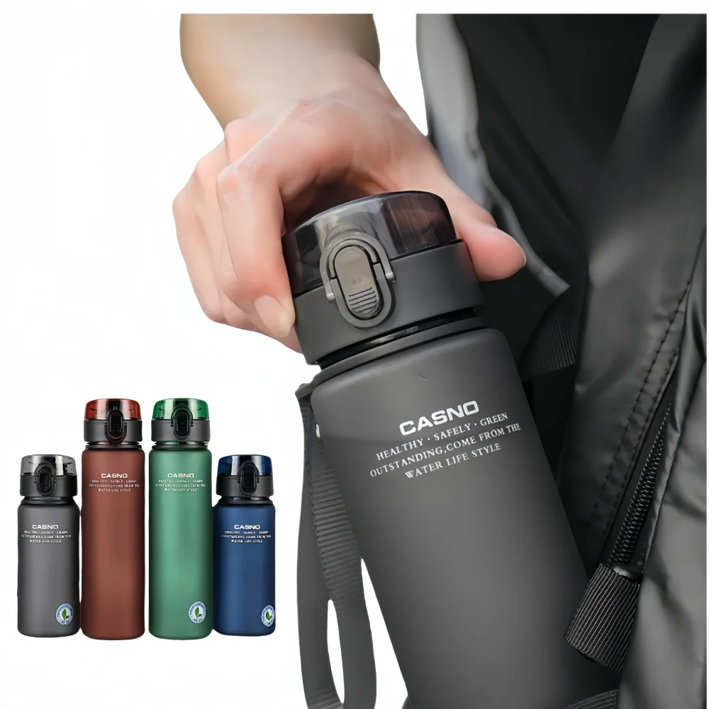 1 stücke 400/560 ML Hohe Qualität BPA FREI Auslaufsicher Sport Wasser Flasche Tour Wandern Tragbare Meine Lieblings trinken Flaschen UNBreak Image