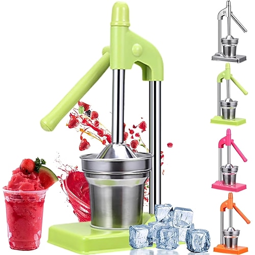 spremiagrumi manuale in ghisa, spremiagrumi manuale in acciaio inox, macchina per la spremitura di agrumi e lime da banco per limonata fresca, facile da pulire, per casa e cucina