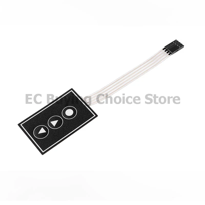 10 Stück/5 Stück 1 x 3 Tasten, Membranschalter, Matrix-Tastatur, Monitor, Schalttastatur, Bedienfeld, 1 x 3 integrierte Schaltkreise, 3 Tasten, 3 Tasten Image