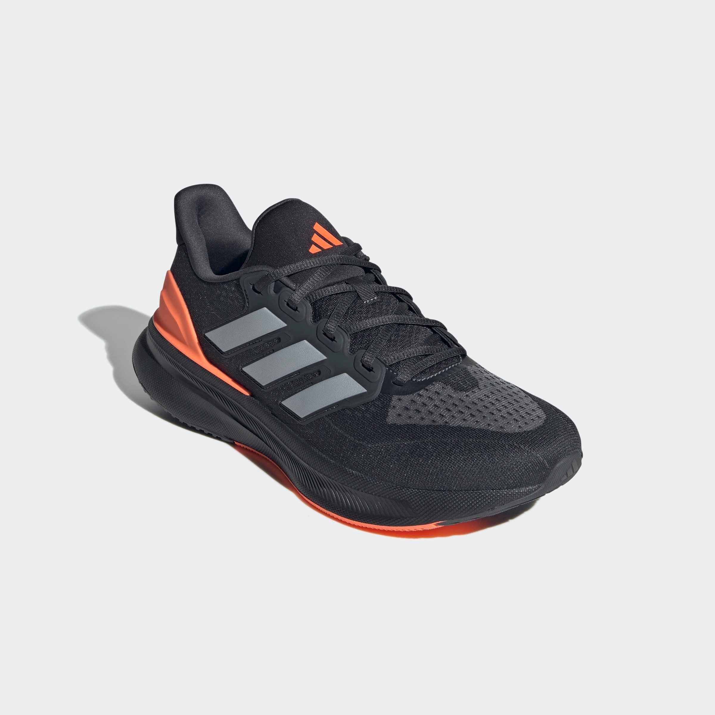 Laufschuh ADIDAS PERFORMANCE "ULTRARUN 5", Damen, Gr. 42,5, carbon, matte silber, lucid orange, Textil, Schuhe Laufschuh