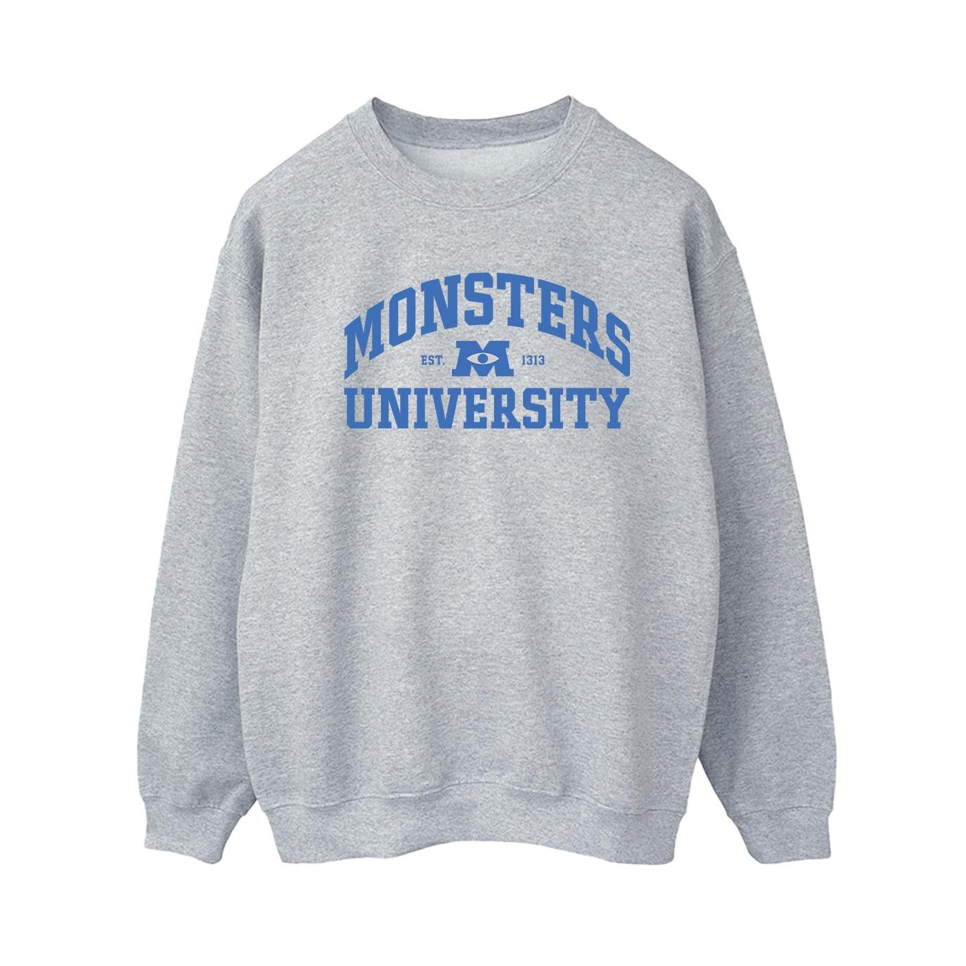 Disney Damen/Damen Monsters University Logo Sweatshirt (Sport grau)