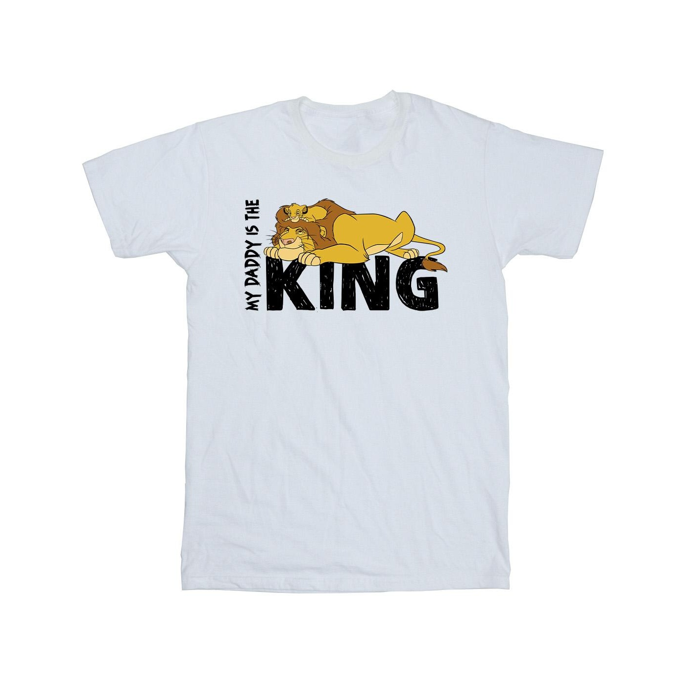 Disney - "The Lion King Daddy Is King" T-Shirt für Jungen (Weiß) Image