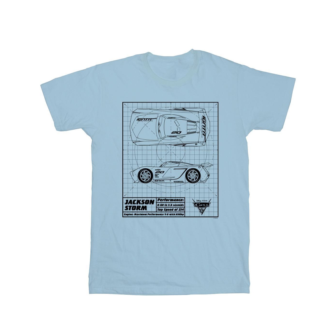 Disney - "Cars" T-Shirt für Jungen (Babyblau) Image