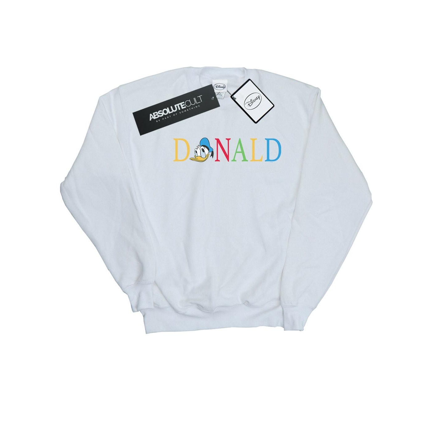 Disney - "Donald Duck Letters" Sweatshirt für Herren (Weiß) Image