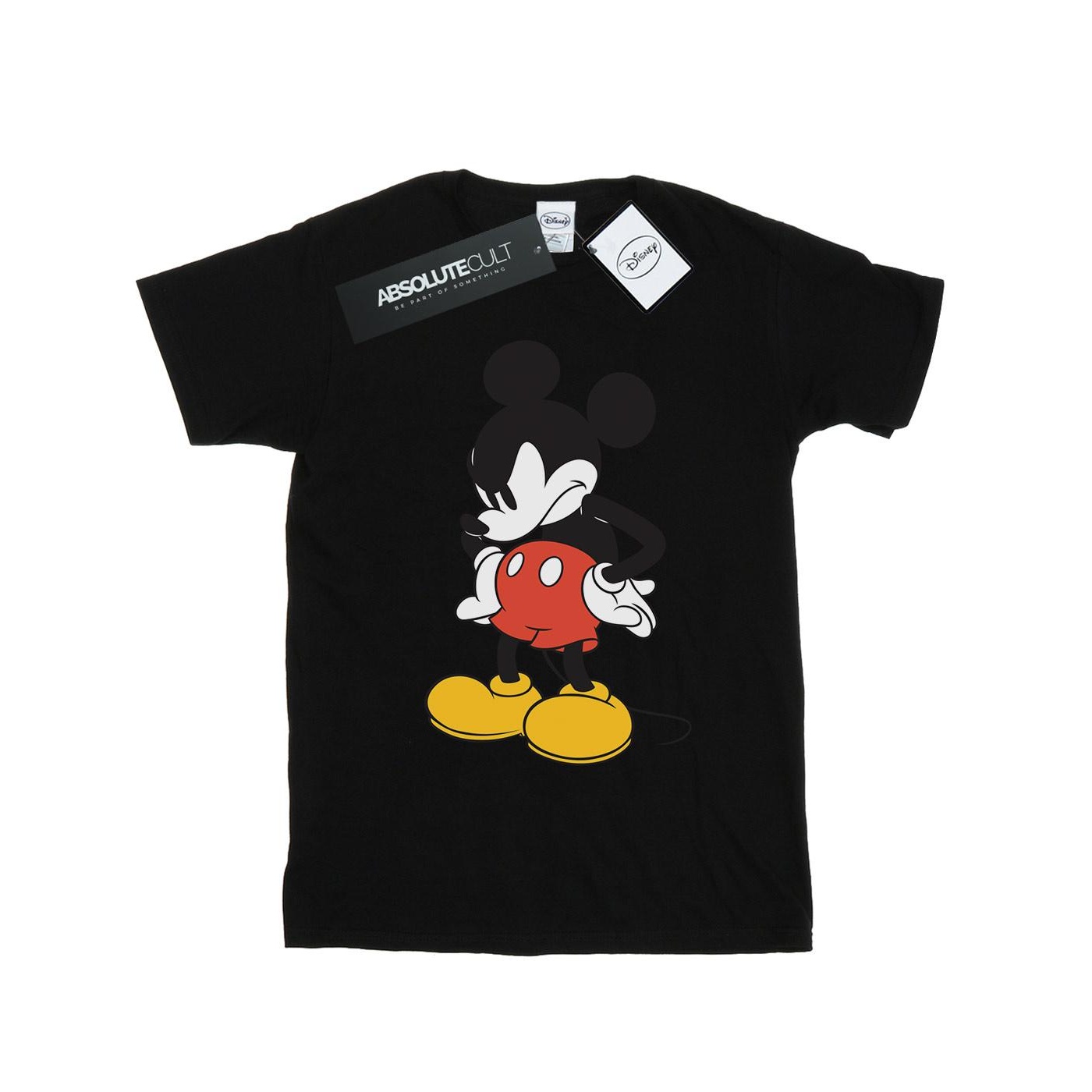 Disney - "Mickey Mouse Angry Look Down" T-Shirt für Jungen (Schwarz) Image