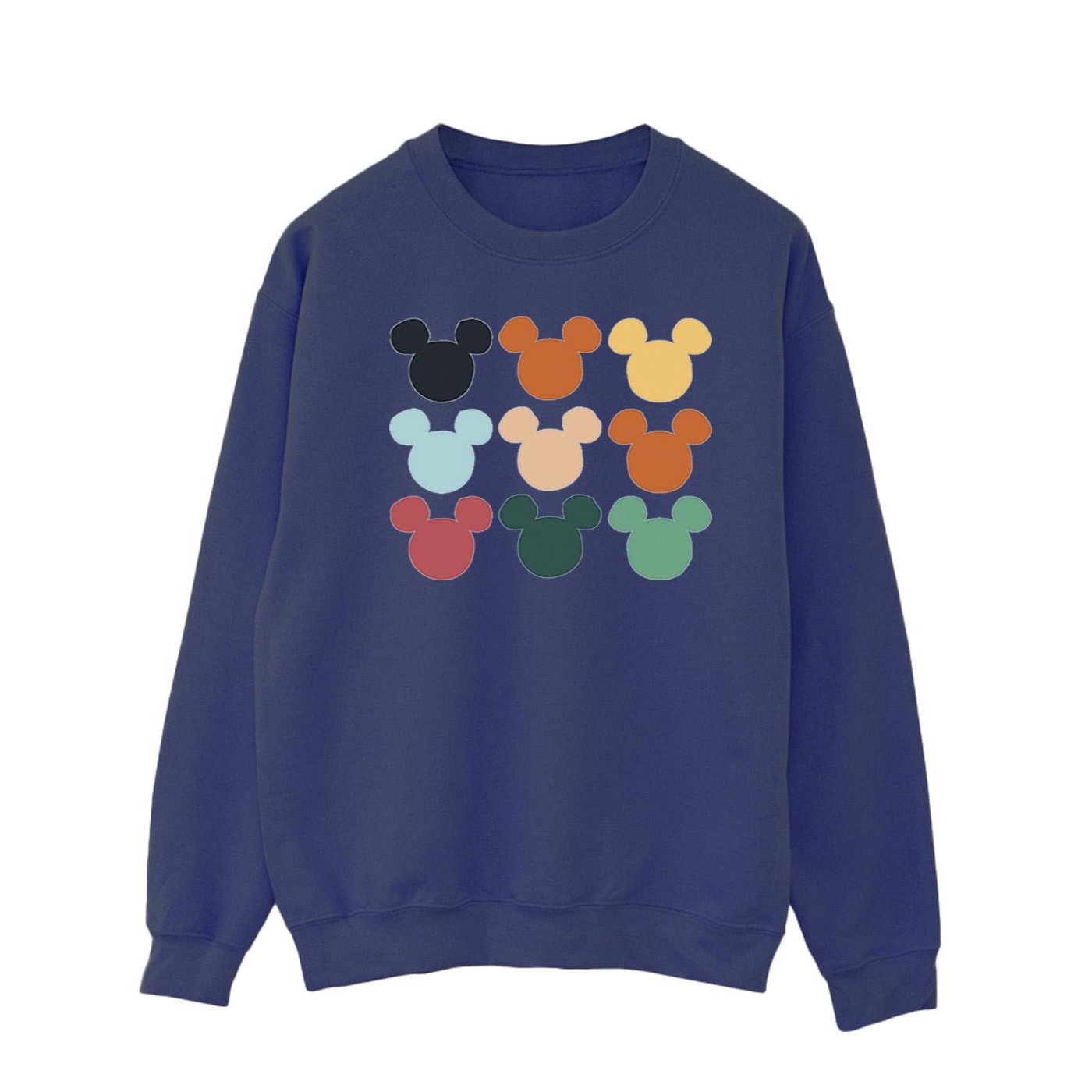 Disney - "Mickey Mouse Heads Square" Sweatshirt für Herren (Marineblau) Image